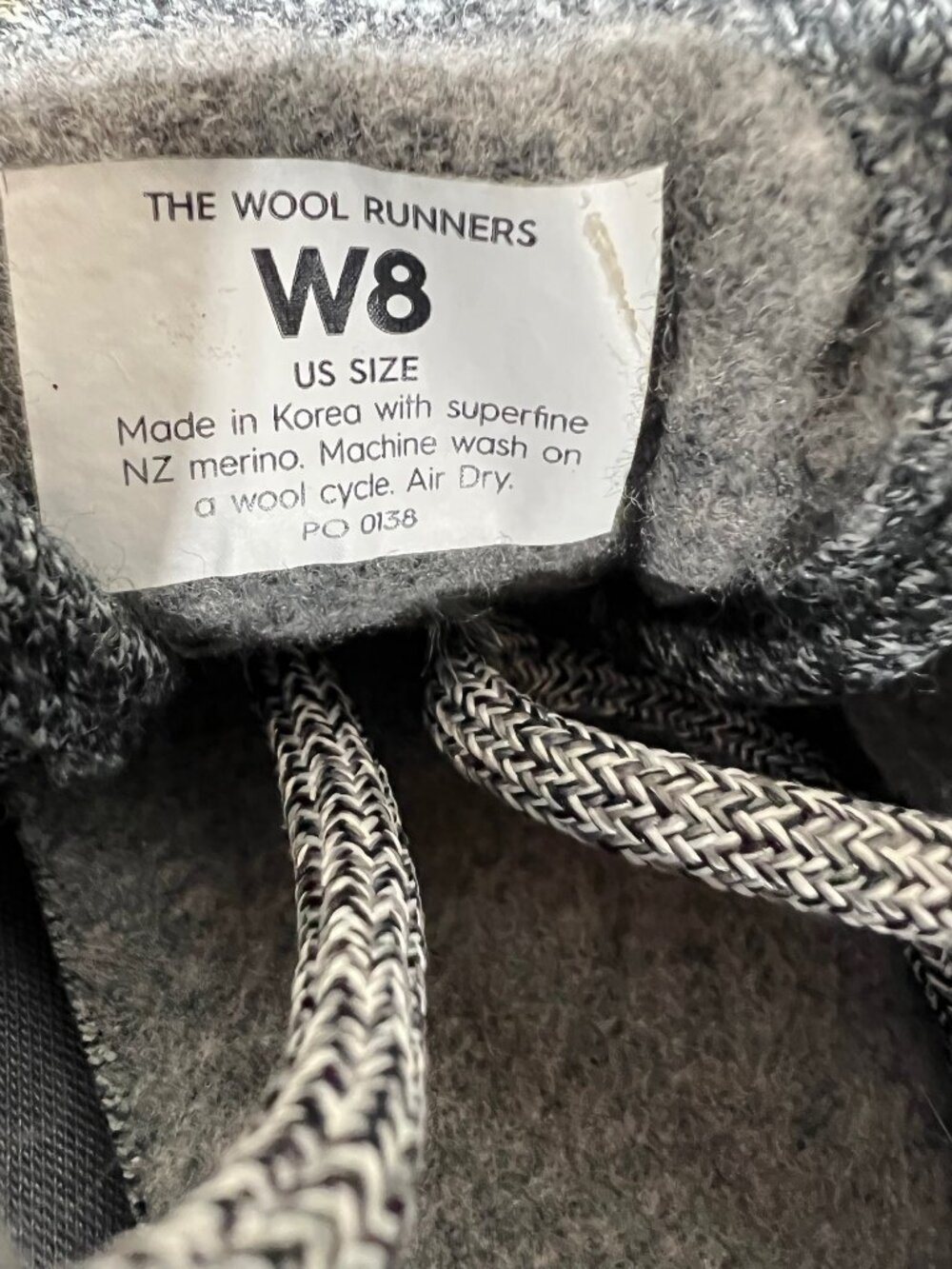 AllBirds Wool Runners Grey Marino Wool Sneaker Shoes Walking Comfort Women 8 - Picture 7 of 7